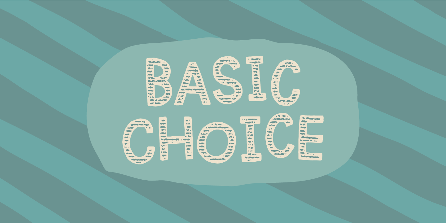 Przykładowa czcionka Basic Choice #1
